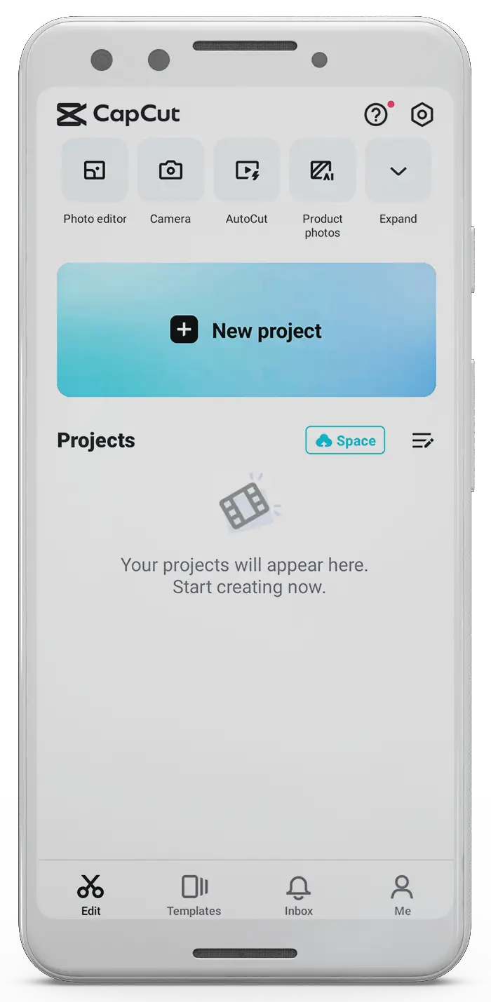 CapCut Video Editor Interface